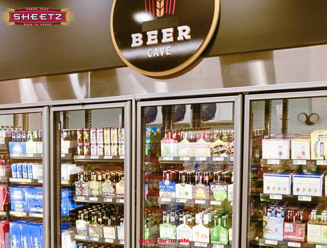 Sheetz beer cave menu